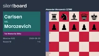 Blitz | Carlsen vs Morozevich &mdash; Tal Memorial Blitz 2008 (Round 19)