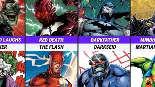 Dark Multiverse Versions of Batman and Their Counterparts