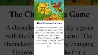Learn English with a Fun Story about Friendship  The Chameleon's Game   #shorts#english