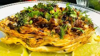 Cabbage Stake | Vegetarian side meal #cabbagerecipe