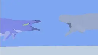 Basilosaurus vs Livyatan ( Short Inaccurate Animation )