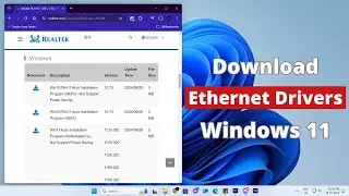 How to Download & Install Ethernet Drivers for Windows 11