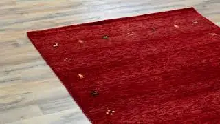 Beautiful Contemporary Pretty Hand-Knotted Modern Gabbeh Splendid Real Wool Handmade Unique Rug