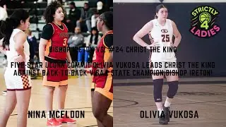 UConn commit Olivia Vukosa, #24 Christ The King face Bishop Ireton at the Art Turner! Upset alert?!