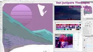 San Junipero Fanart Timelapse