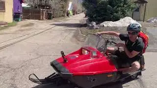 Yamaha Bravo (1982) with the wheel kit installed May 2023