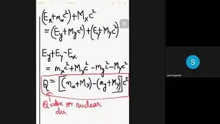 Nuclear Physics: Nuclear Reactions: Q value of a nuclear Reaction.