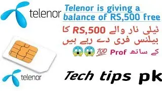 Telenor Free Balance Code 2020 100% working with proof Tech tips pk