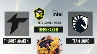 Dota2 - Thunder Awaken vs. Team Liquid - Tiebreaker - Game 1 -  ESL One Stockholm 2022