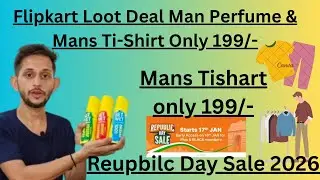 🤑🤠Flipkart Republic Day Sale 2026 Mans Tishirt Under 199/- 🤑🙁l.