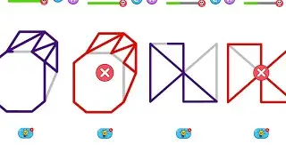 Single Line Draw Game | Single Line Gameplay level 1-50 Solve Tricky Challenge! #technohackzgames 