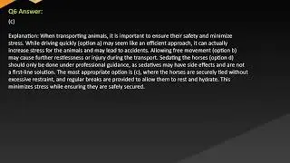 Certificate II in Animal Handling Free Practice Questions