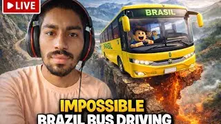 😱 Impossible Bus Driving Brazil Map | Roblox LIVE Gameplay