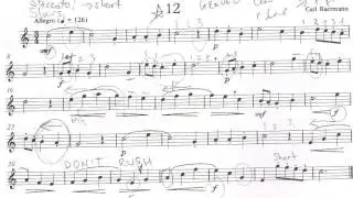 Rhythm for Study 12 Grade 2 Saxophone - Slow then faster