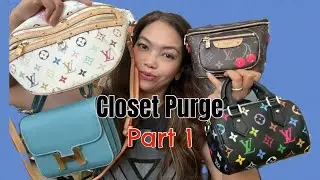Massive Designer Bag Closet Purge Part 1 | Rare LV Takashi Murakami, Gucci & Herm&egrave;s Constance