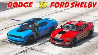 Dodge Vs Ford Shelby Car Race In GTA 5 | GTA 5 In Tamil | #125 | RTX TamilPlay