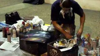 Street artist - epic spraypainting! (Austin, Texas)