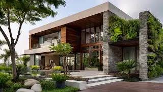 Modern Minimalist House with a Breathing Facade | Smart Home Design That Adapts to Nature