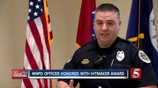 Metro Nashville police officer honored with 'Hitmaker' tourism award
