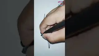 #shorts /Red push pin drawing