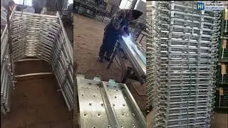 Italian pin lock frame steel deck and end guardrail