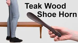 FootFitter Teak Wood Shoe Horn