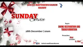 1ST SUNDAY OF CHRISTMAS(10AM)