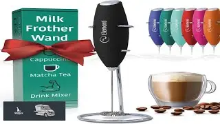 Milk Frother Wand & Electric Stirrer with Stand Turbo Coffee