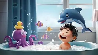 Bubble bath song with Sea Animals!🛀 | Nursery rhymes & kids Songs