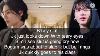 When his Cold Boyfriend sees him getting bullied ||Taekook Oneshot || 💜💜
