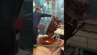 Can an intermediate frequency furnace directly melt iron blocks?