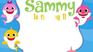 Baby Shark Animated Video Invitation