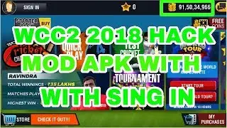 WCC2 2018  MOD APK WITH SING IN || HET GAMER