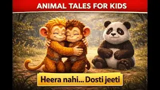 &ldquo;A Shiny Stone, A Big Lesson 🐒🐼 | Kids Moral Story ✨&rdquo;