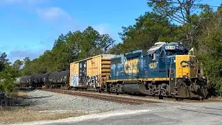 Rare CSX EMD GP39-2 on L716-01 on the Dames Point Spur