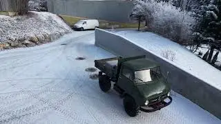 Unimog 411 Westfalia BJ 1963 Probefahrt 