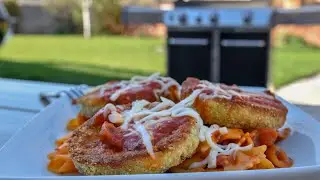 Eggplant Parmesan on the Grill