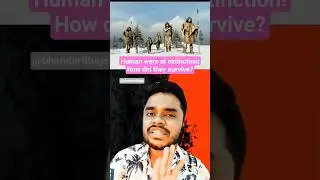 Humans were at extinction 😱 #science #factshorts #factsinhindi