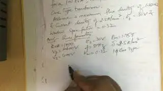 Transformer Main dimension numerical problem 3 #electricalengineering #electricmotors
