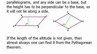 Geometry: Area of Quadrilaterals