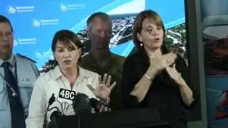 Media Conference -  9:30am, Speaker Premier Anna Bligh, Thursday Jan 13