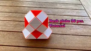 Magic Snake 36 Pcs. Tutorial: How To Make A Desk Globe [K&uuml;birik Snake Masa K&uuml;resiYapımı]