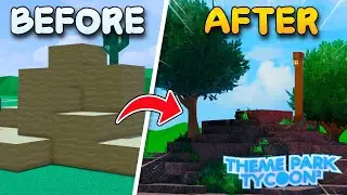 How to Build CUSTOM Terrain in Theme Park Tycoon 2! | Beginners Guide