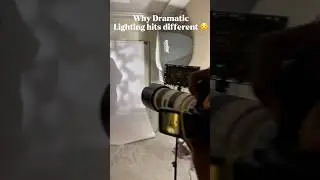 Why dramatic lighting hit different😯#behindthescenes #editorialphotography #youtubeshorts #models