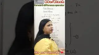 Finite Differences|Forward difference operator |BSc|Btech|Sdsuv university|HNB university |UK LT