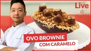 🔴 OVO BROWNIE COM CARAMELO DO CHEF CESAR YUKIO E CALLEBAUT - LIVE LOJA SANTO ANTONIO