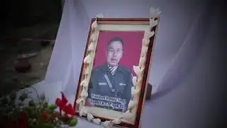 Last respects to late Jemadar Waikhom Ronald Singh of 6th Manipur Rifles at Thoubal Kshetri Leikai