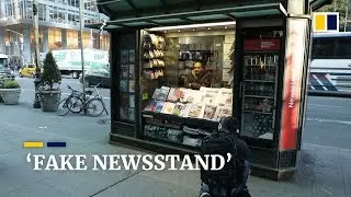New York City &lsquo;Fake Newsstand&rsquo; combats misinformation