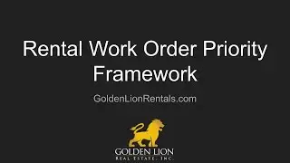 Rental Work Order Framework