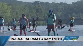 Paddleboarders spanned 24 miles of Catawba River from dam to dam